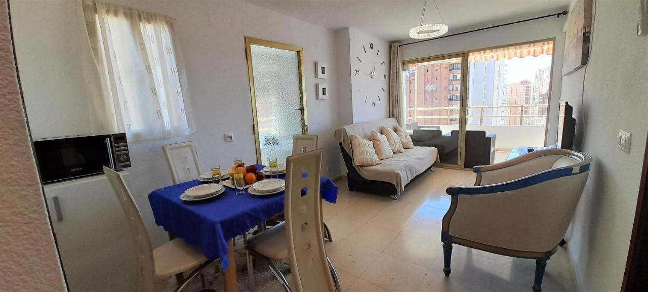 Agustina Seaview In Rincon De Loix -Free Parking, Wi-Fi, Pool, New Air Conditioning, Sea View Apartment เบนิดอร์ม ภายนอก รูปภาพ